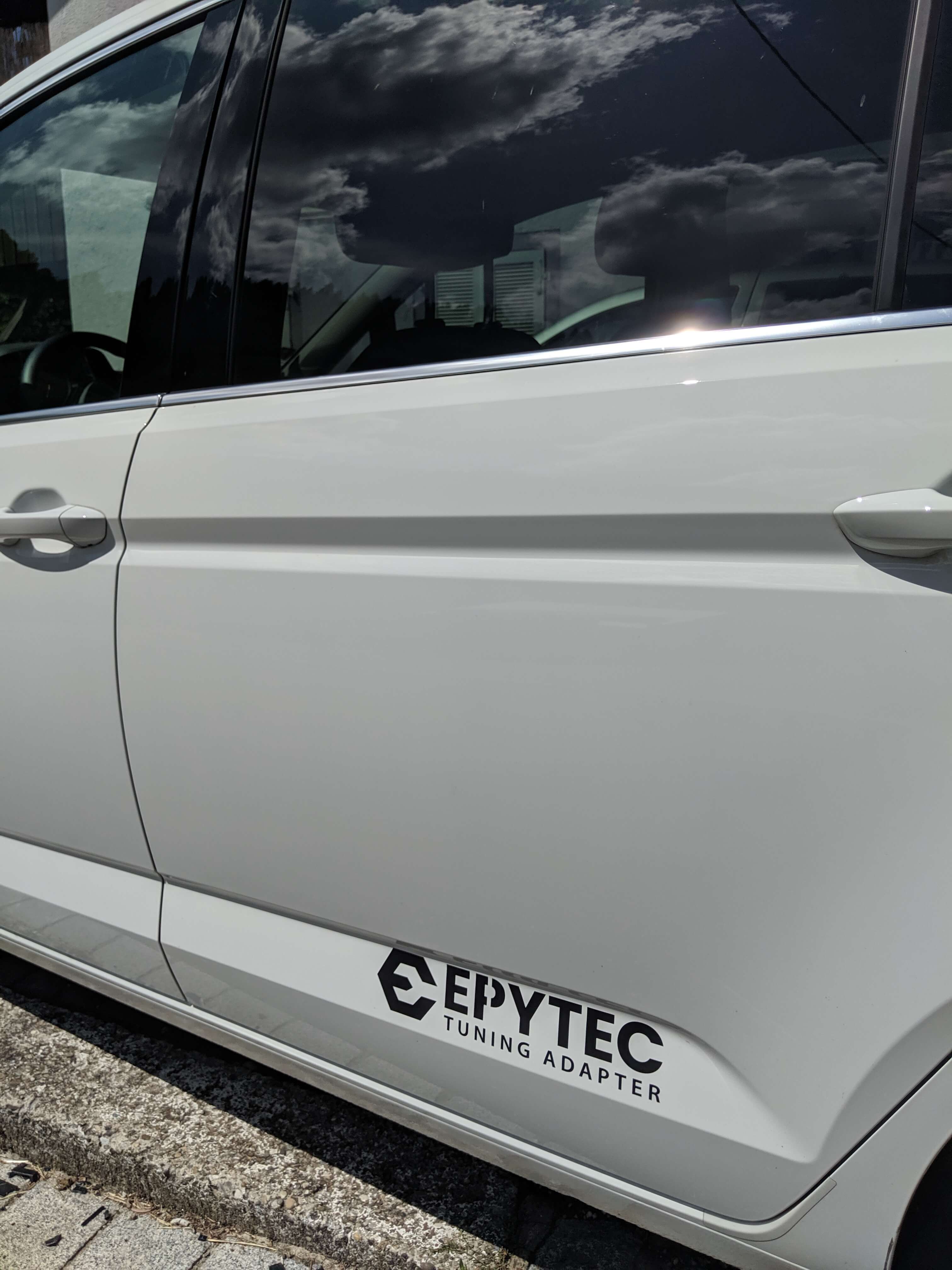 Aufkleber Logo EPYTEC schwarz groß 325mmx70mm