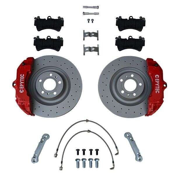 Großes Bremsanlagen KIT Audi 80 90 S2 Audi A6 VW Phaeton ZR18 Bremssattel 360x34mm Bremsscheibe - Farbe Bremssattel: Rot mit Epytec Logo Großes Bremsanlagen KIT Audi 80 90 S2 Audi A6 VW Phaeton ZR18 Bremssattel 360x34mm Bremsscheibe - Farbe Bremssattel: Rot mit Epytec Logo