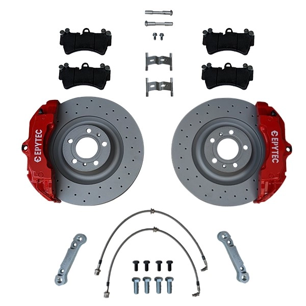 Systèmes de freinage KIT Audi 80 90 S2 Audi A6 VW Phaeton ZR18 Étrier de frein 360x34mm Disque de frein - Farbe Bremssattel: Rot mit Epytec Logo Systèmes de freinage KIT Audi 80 90 S2 Audi A6 VW Phaeton ZR18 Étrier de frein 360x34mm Disque de frein - Farbe Bremssattel: Rot mit Epytec Logo