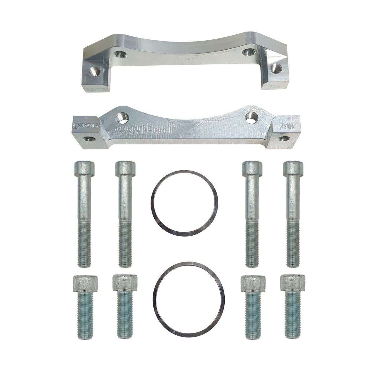 Ford Focus RS MK2 Bremssatteladapter Audi TTRS Bremsscheibe 370x32 8-Kolben Bremssattel Audi RS4 B7 Umbau Tuning Adapter