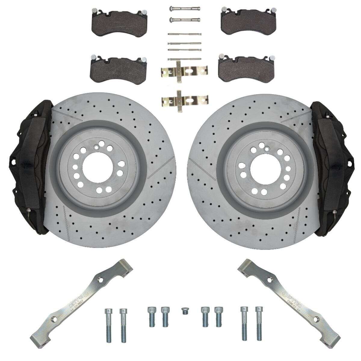 Bremsanlagen KIT Mercedes Benz W639 W447 Viano Vito Mercedes GL 6-Kolben W204 AMG Bremssattel 375x36mm Bremsscheibe - Farbe Bremssattel eintragen: Blank ohne Farbe