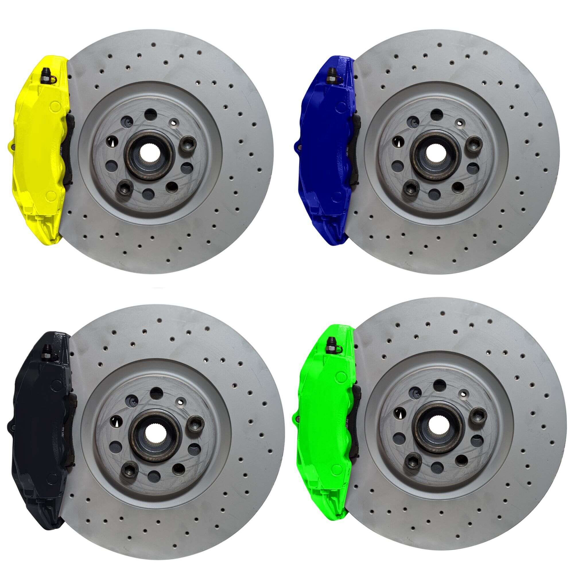 Bremsanlagen KIT VW Golf 3 Corrado VR6 4-Kolben 996 Porsche Bremssattel 312x25mm Bremsscheibe - Farbe Bremssattel: In Wunschfarbe lackiert