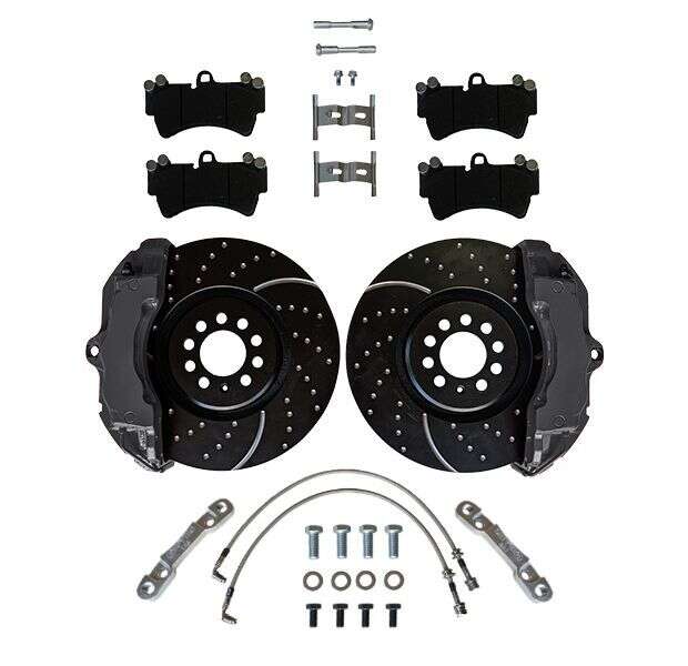 Großes Bremsanlagen KIT Audi TT A3  VW Golf 4 Bora VW Polo 6R WRC ZR18 ZL18 Bremssattel 334x32mm Bremsscheibe - Farbe Bremssattel: Blank ohne Farbe Großes Bremsanlagen KIT Audi TT A3  VW Golf 4 Bora VW Polo 6R WRC ZR18 ZL18 Bremssattel 334x32mm Bremsscheibe - Farbe Bremssattel: Blank ohne Farbe