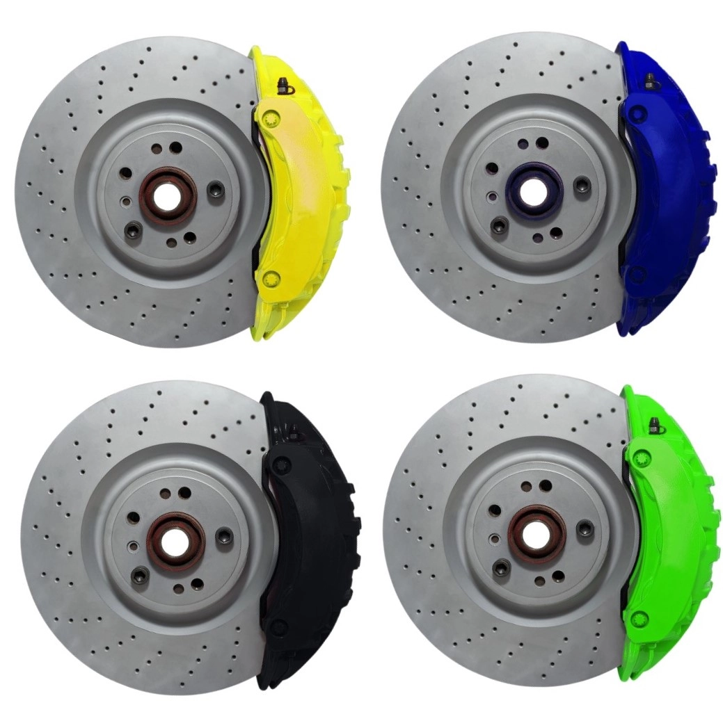 Systèmes de freinage KIT VW Passat Audi A4 S4 B5 Audi A6 Skoda Porsche Panamera Étrier de frein 375x36mm Disque de frein - Farbe Bremssattel: In Wunschfarbe lackiert