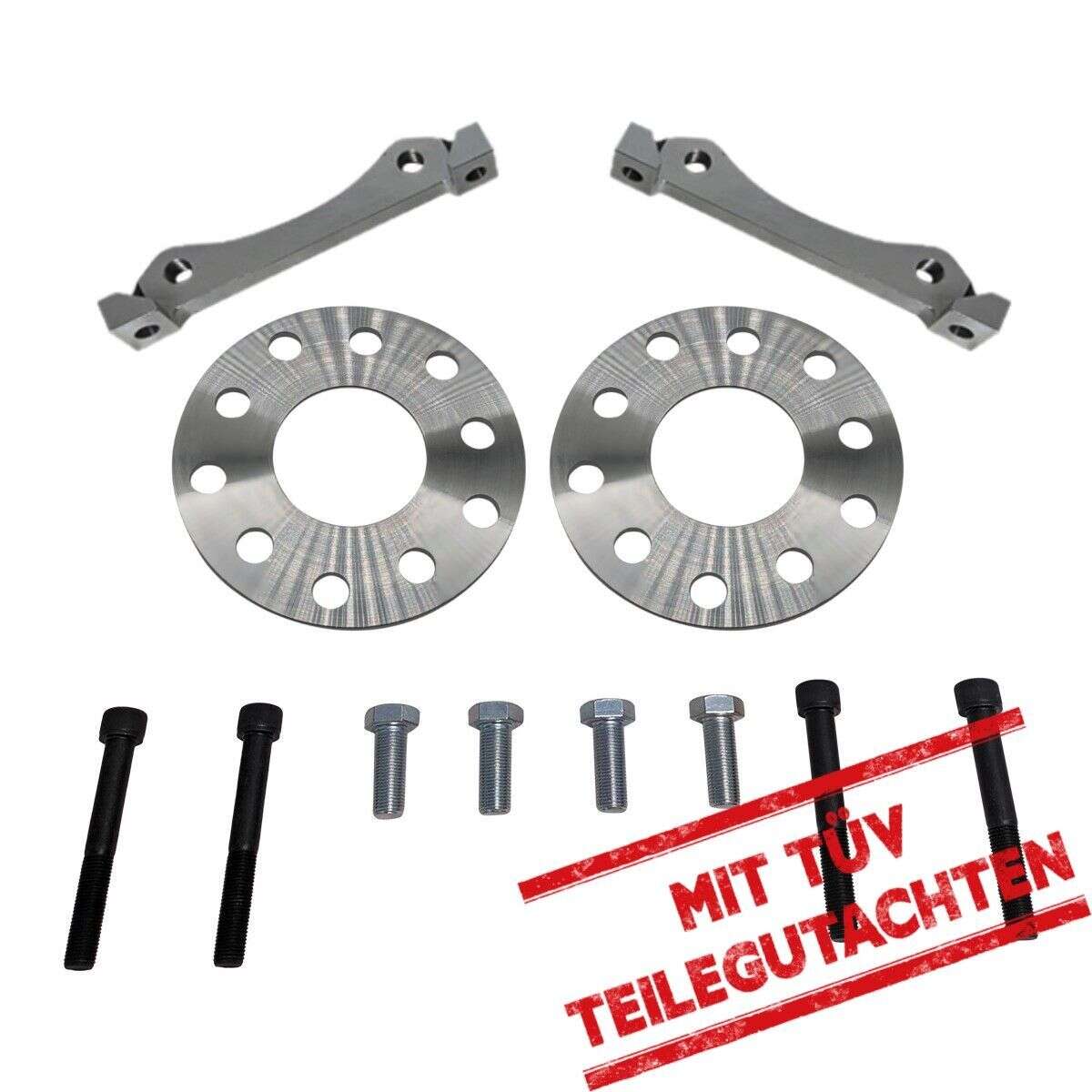 Bremssatteladapter VW T5 T6 Porsche Panamera 82mm Mercedes Benz Bremsscheibe 375x36 Vorderachse mit TÜV Teilegutachten