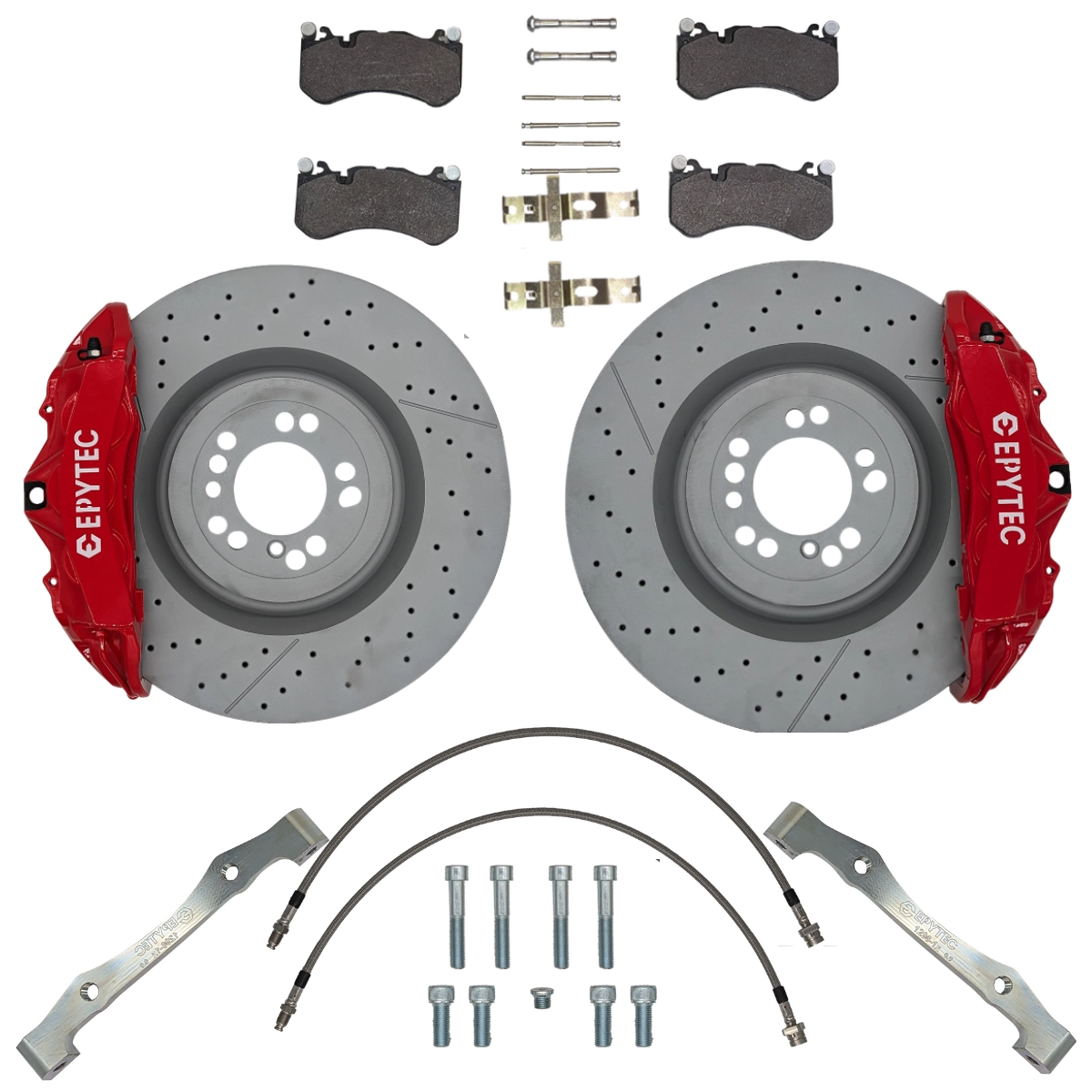 Brake system KIT Mercedes Benz W639 W447 Viano Vito Mercedes GL 6-piston W204 AMG brake caliper 375x36mm brake disc - Colour brake caliper: red with Epytec logo