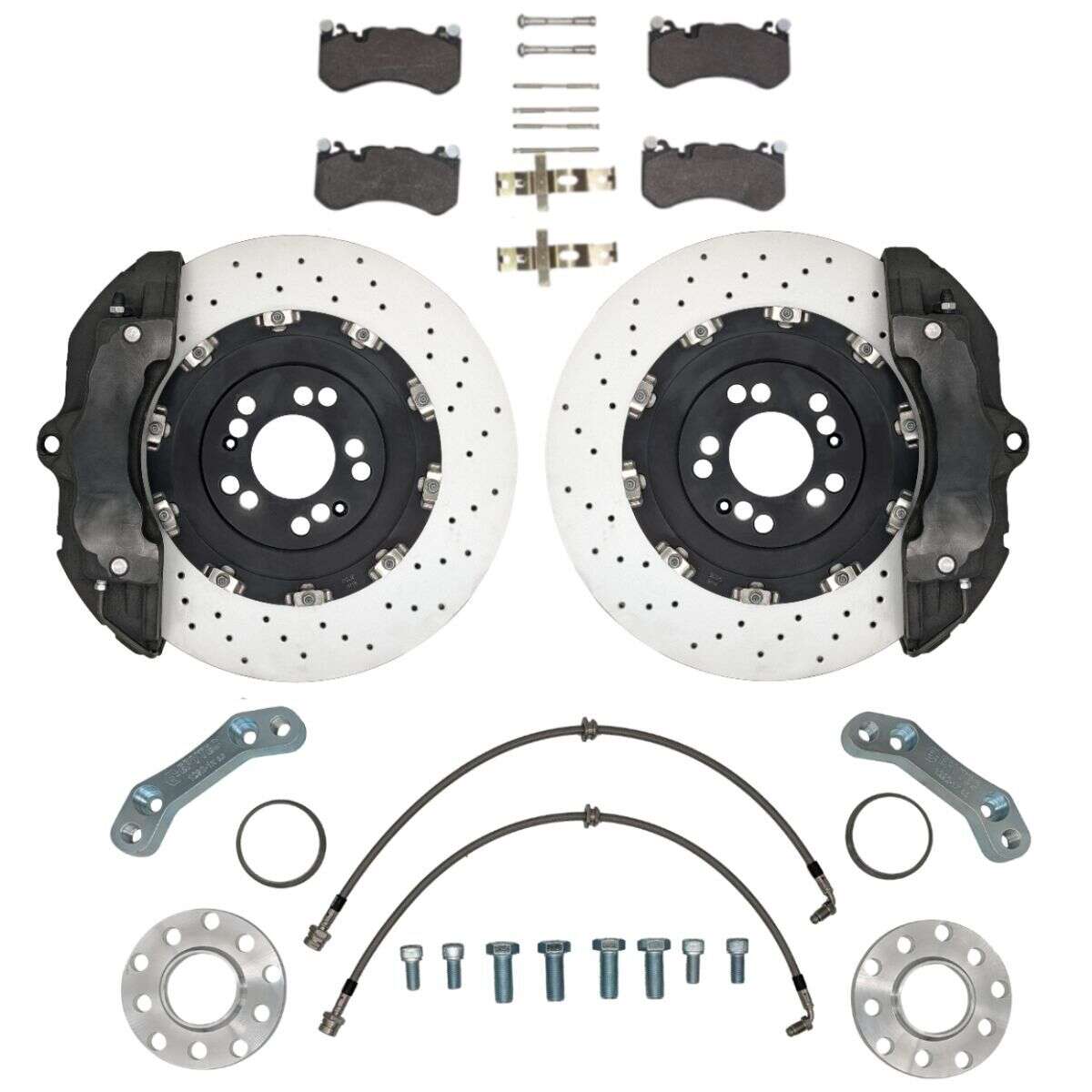 Großes Bremsanlagen KIT VW Golf 4 Polo 6r WRC Bora Audi A3 TT Audi RS4 B7 365x34mm Porsche Z18 Bremsanlage - Farbe Bremssattel: Blank ohne Farbe Großes Bremsanlagen KIT VW Golf 4 Polo 6r WRC Bora Audi A3 TT Audi RS4 B7 365x34mm Porsche Z18 Bremsanlage - Farbe Bremssattel: Blank ohne Farbe