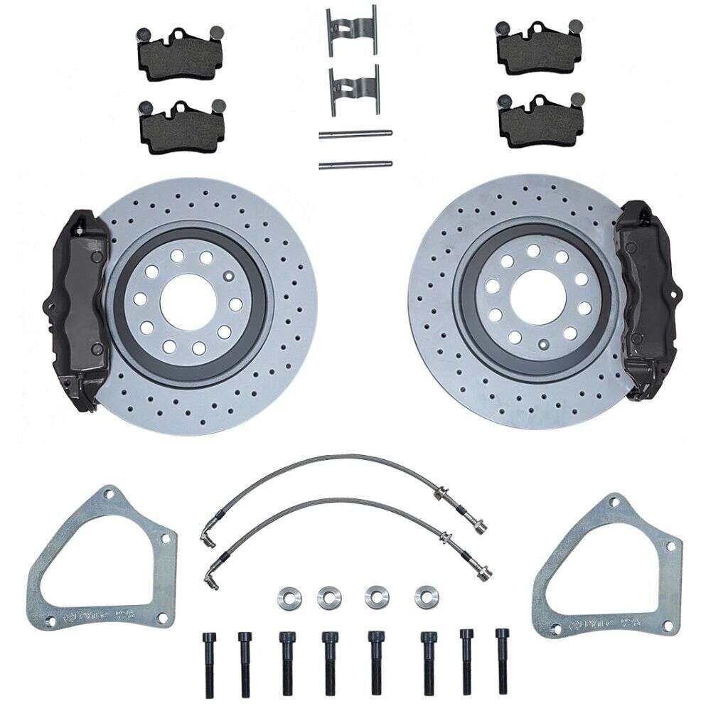 Großes Bremsanlagen KIT Hinterachse VW Golf 5 6 Audi A3 TT R8 Adapter Porsche Cayenne 310x22 Bremsscheibe - Farbe Bremssattel: Blank ohne Farbe Großes Bremsanlagen KIT Hinterachse VW Golf 5 6 Audi A3 TT R8 Adapter Porsche Cayenne 310x22 Bremsscheibe - Farbe Bremssattel: Blank ohne Farbe