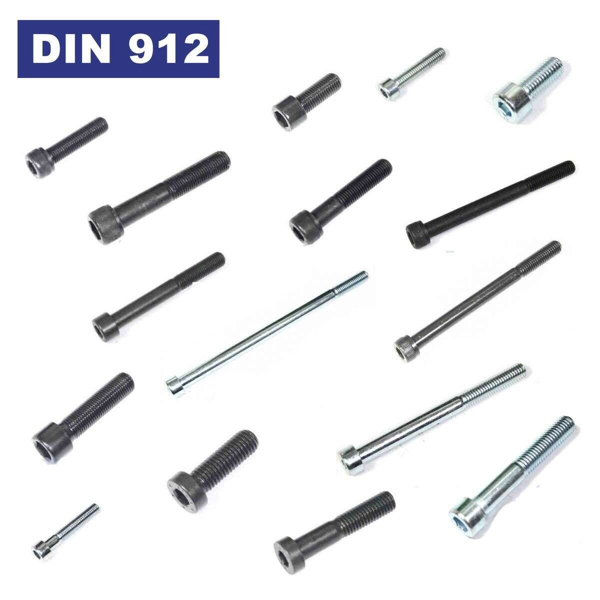 Innensechskantschrauben Normal und Feingewinde Schraube M5-M16 hochfest 10.9 12.9 DIN912 8.8 Stahl