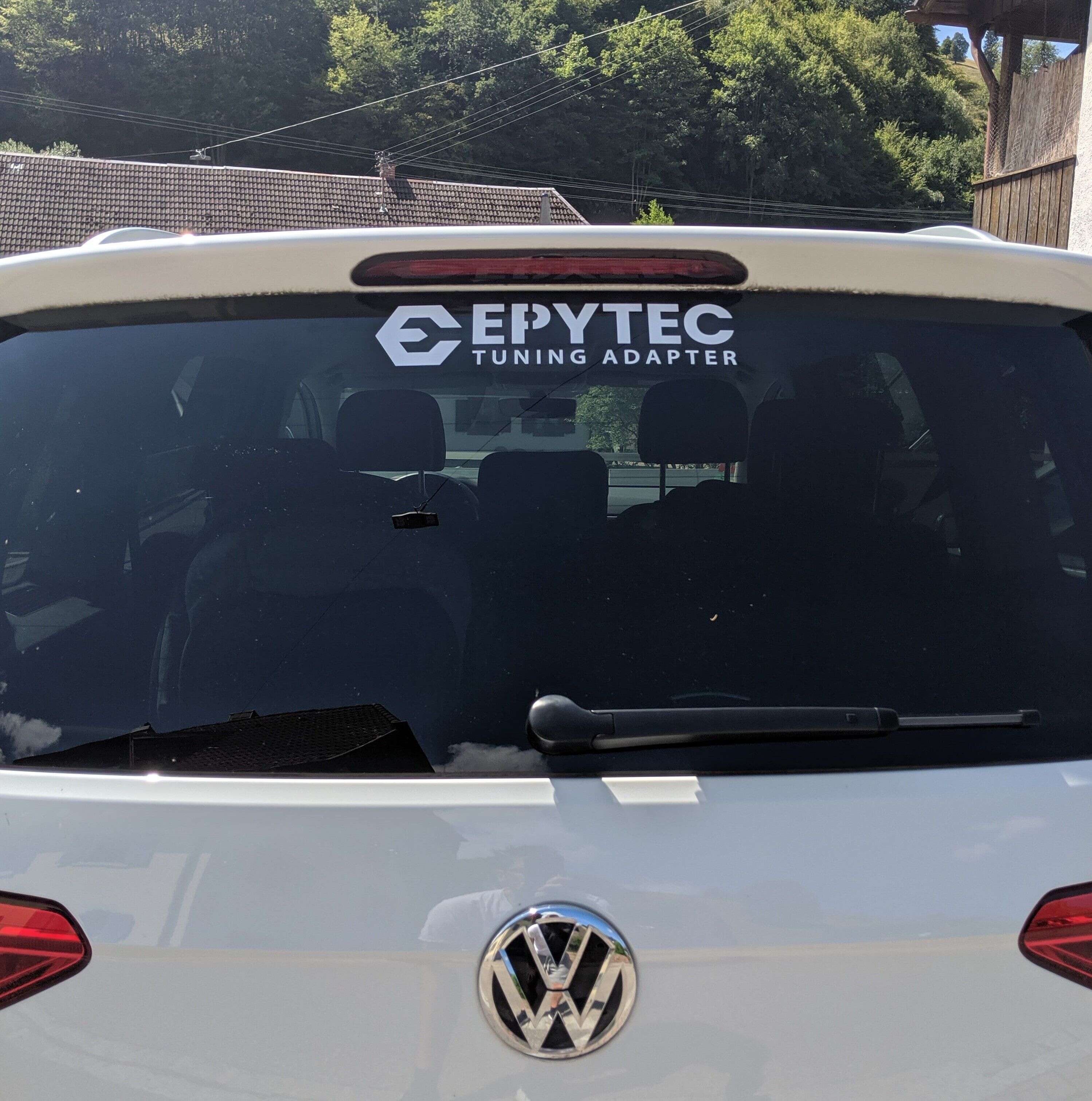 Aufkleber Logo EPYTEC Weiß groß 325mmx70mm
