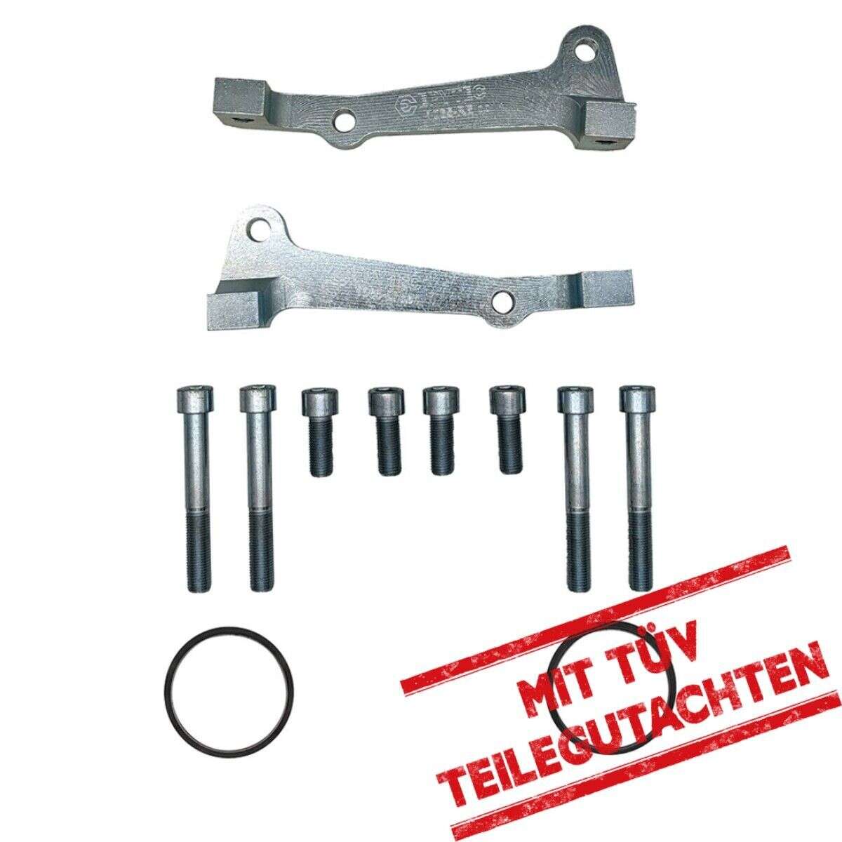 VW Golf 7 8 Passat B7 Seat Leon Audi A3 Cupra Leon Skoda Bremssatteladapter 375x36 Bremsscheibe Mercedes Porsche Panamera Bremssattel mit TÜV Teilegutachten