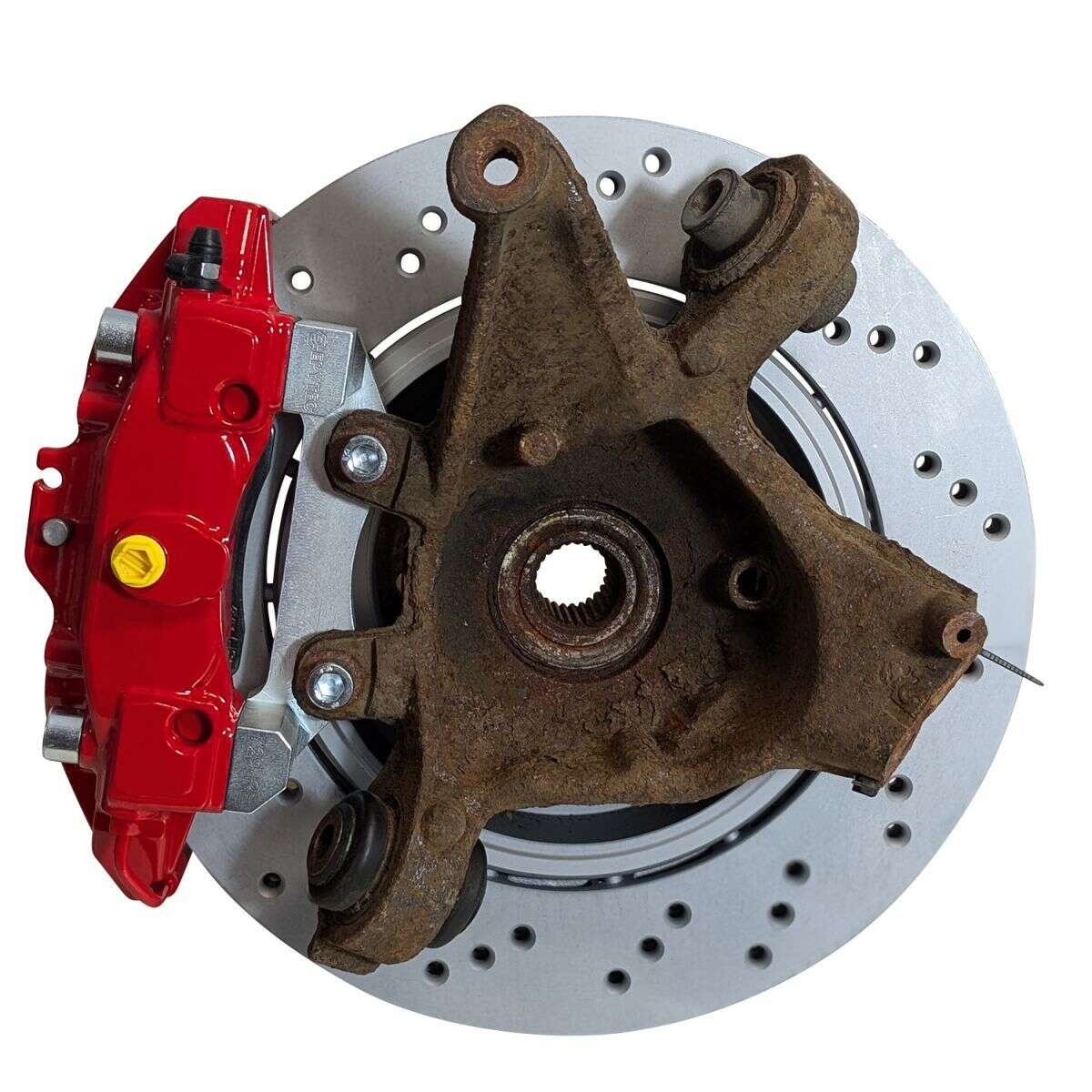 Großes Bremsanlagen KIT Hinterachse BMW E46 316 328i 4 Kolben Porsche 986 Bremssattel 328x20 Bremsscheibe