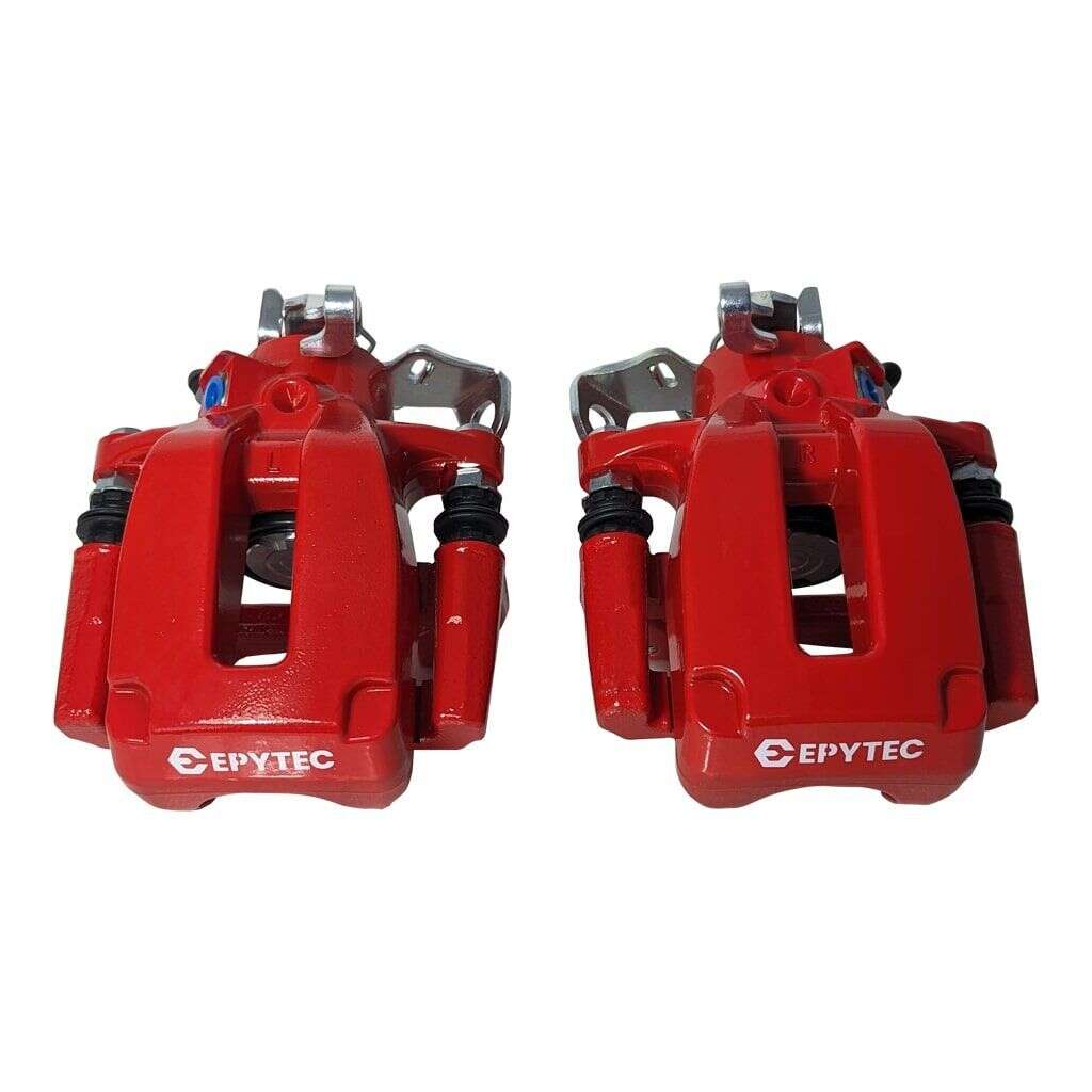 Golf 4 R32 Audi S3 Etrier de frein arrière étrier de frein à main avec support Tuning système de freinage - Couleur : rouge avec logo Epytec Golf 4 R32 Audi S3 Etrier de frein arrière étrier de frein à main avec support Tuning système de freinage - Couleur : rouge avec logo Epytec