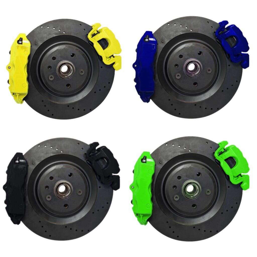 Großes Bremsanlagen KIT Hinterachse Touran Jetta Audi TT Skoda Porsche Cayenne 4-Kolben Sattel VW Golf 7R Handbremssattel 356x22 Bremsscheibe mit Teilegutachten - Farbe Bremssattel: In Wunschfarbe lackiert