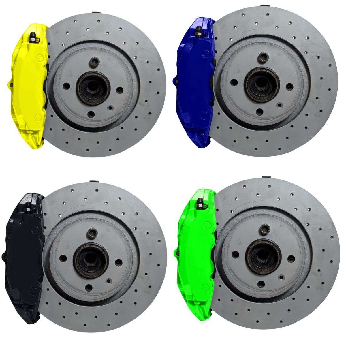 Bremsanlagen KIT VW Golf 1 Caddy Scirocco 4-Kolben Porsche Boxter 986er Bremssättel 280x22mm Bremsscheibe - Farbe Bremssattel: In Wunschfarbe lackiert