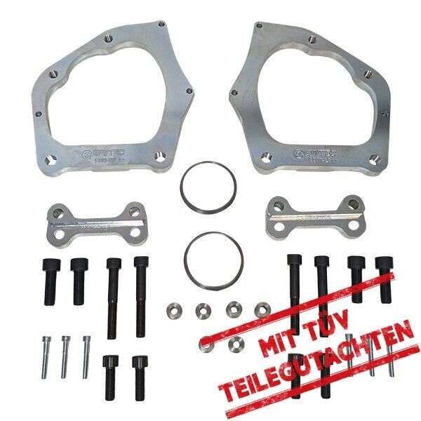 Brake calliper adapter Audi TTRS Passat Audi Q3 brake disc 356x22 Audi A6 Porsche Cayenne 4-piston brake calliper with TÜV parts certificate