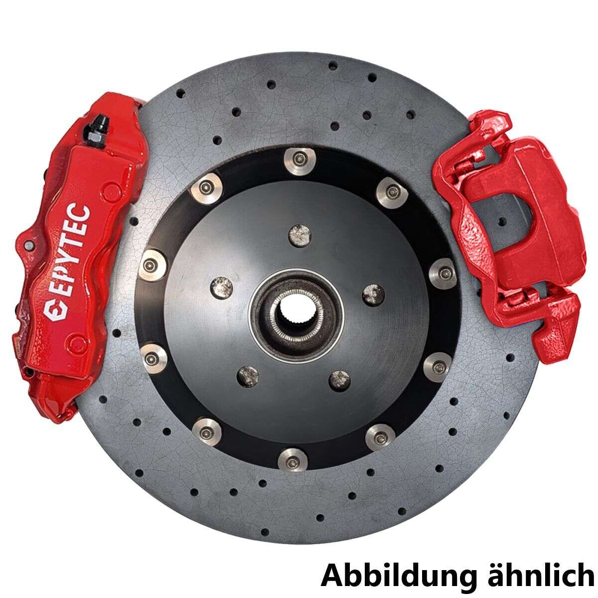 Großes Bremsanlagen KIT Hinterachse Golf 8 Audi A3 Seat Leon Porsche Cayenne 4-Kolben Sattel VW Golf 5R 6R Handbremssattel 355x22 Keramik Bremsscheibe