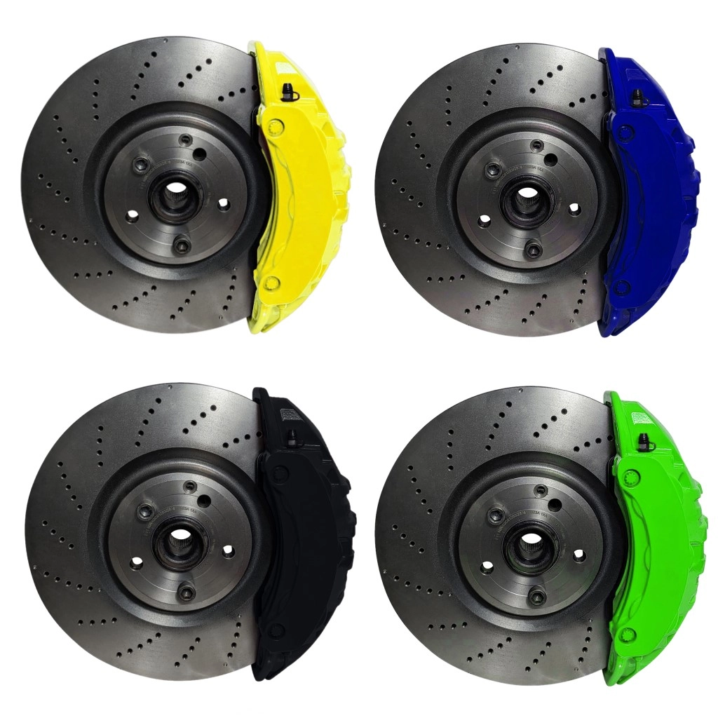 Großes Bremsanlagen KIT VW Golf 7 8 Seat Leon Audi A3 Cupra Leon Skoda Bremssatteladapter 360x36 Bremsscheibe Mercedes Porsche Panamera 82mm Bremssattel - Farbe Bremssattel: In Wunschfarbe lackiert