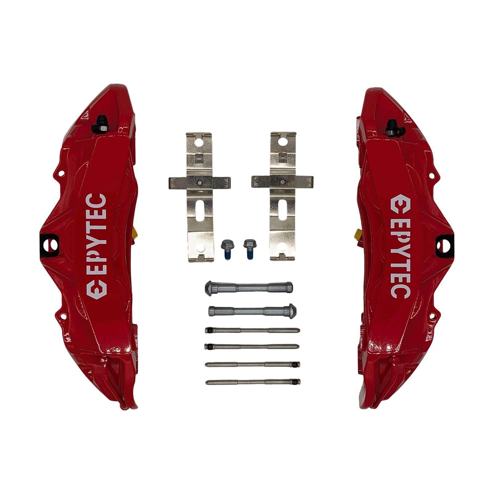 Bremssattel Epytec 6-Kolben Mercedes W204 AMG G 463 Tuning Bremsanlage Vorderachse - Farbe: Rot mit Epytec Logo