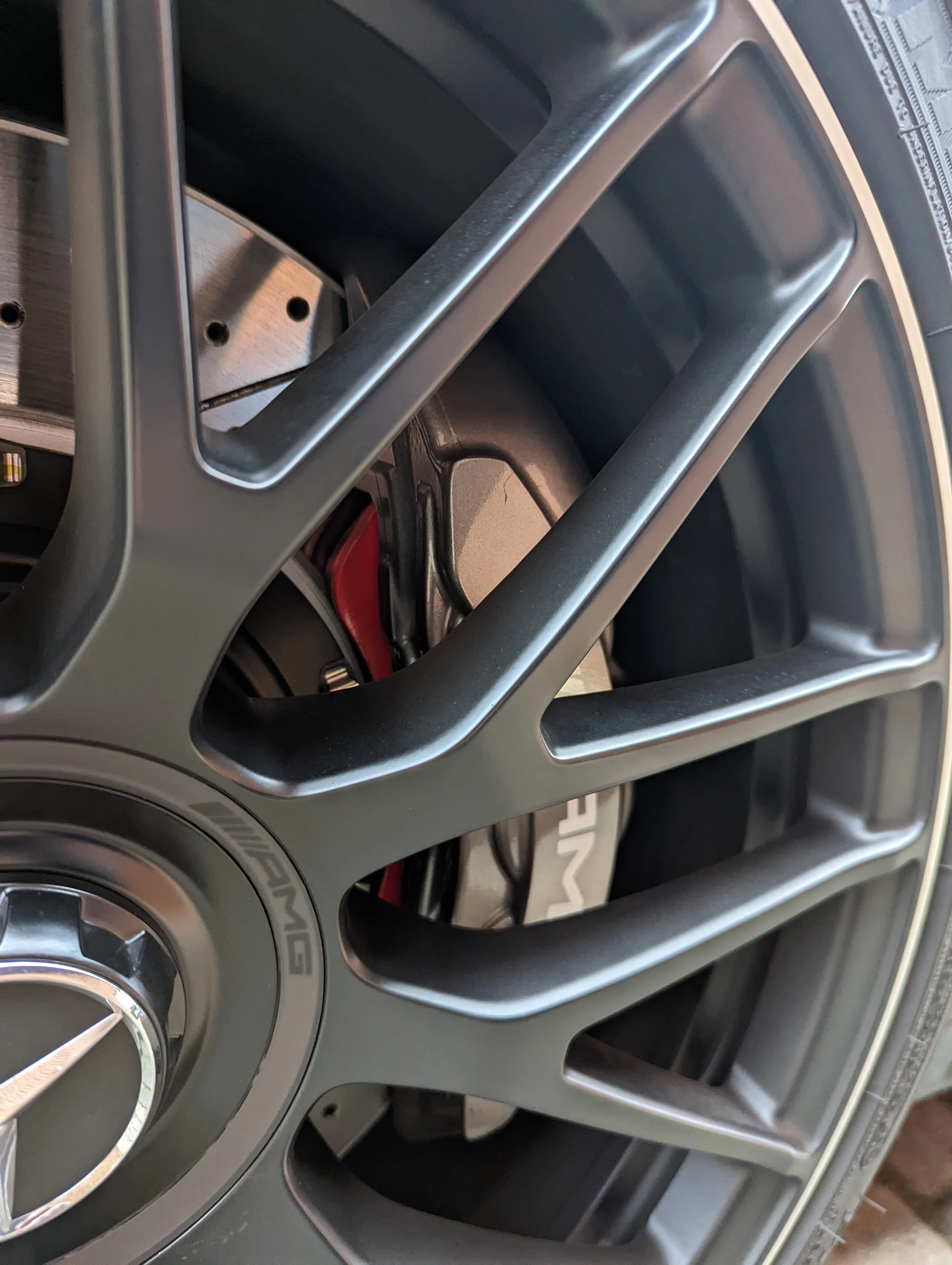 Mercedes Benz C63 W205 W212 Bremsanlage 390x36 AMG Bremssattel Adapter 6-Kolben