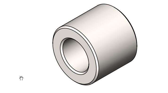 Aluminium-Buchse Ø Außen 18; Ø Innen 10,2; Länge 15,875