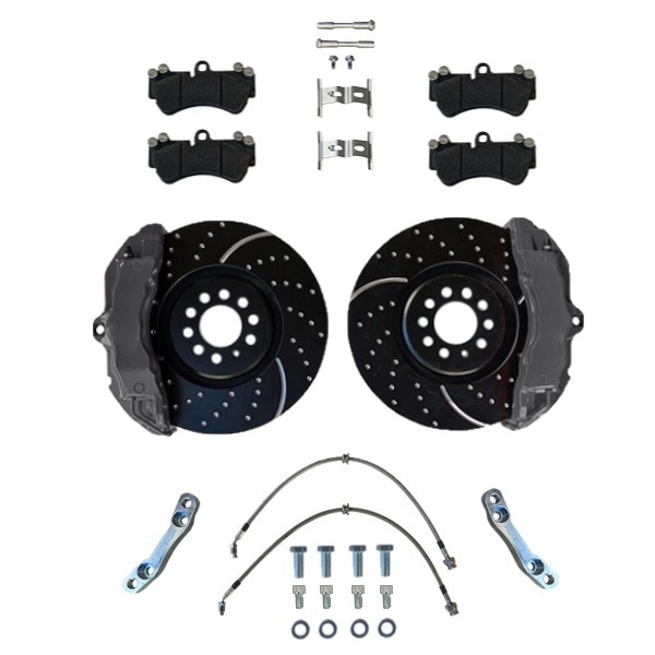 Großes Bremsanlagen KIT VW Golf 3 Porsche VR6 GTI Passat 35 16V  ZL17 ZR17 Bremssattel 334x32mm Bremsscheibe - Farbe Bremssattel: Blank ohne Farbe Großes Bremsanlagen KIT VW Golf 3 Porsche VR6 GTI Passat 35 16V  ZL17 ZR17 Bremssattel 334x32mm Bremsscheibe - Farbe Bremssattel: Blank ohne Farbe