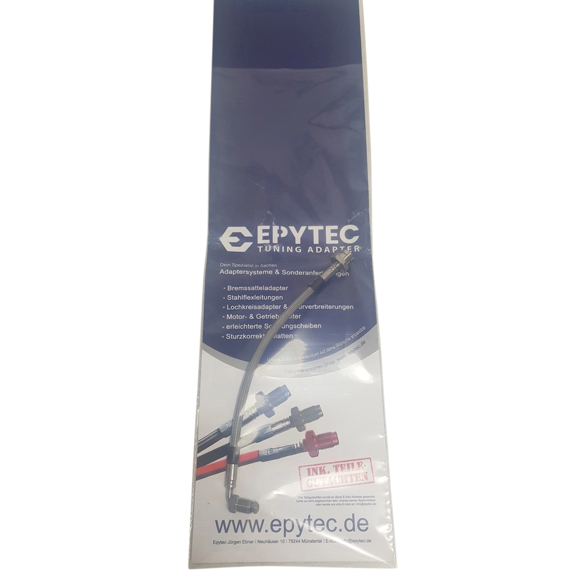 Stahlflexbremsleitung Stahlflexleitung Sonderanfertigung Konfigurator