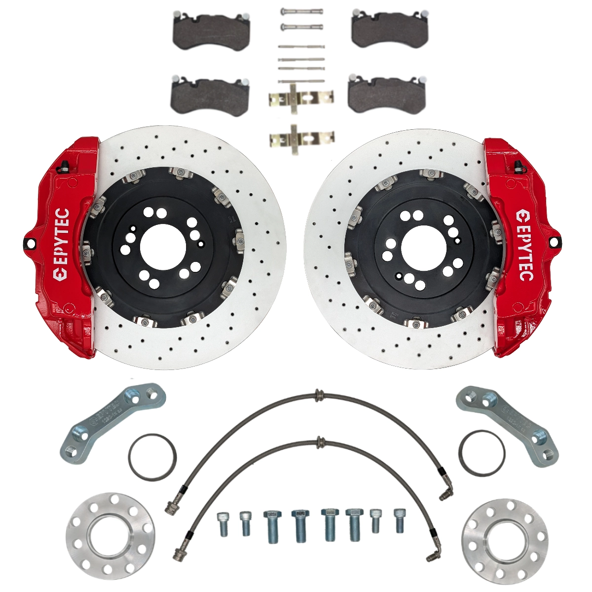 Großes Bremsanlagen KIT VW Golf 4 Polo 6r WRC Bora Audi A3 TT Audi RS4 B7 365x34mm Porsche Z18 Bremsanlage - Farbe Bremssattel: Rot mit Epytec Logo Großes Bremsanlagen KIT VW Golf 4 Polo 6r WRC Bora Audi A3 TT Audi RS4 B7 365x34mm Porsche Z18 Bremsanlage - Farbe Bremssattel: Rot mit Epytec Logo