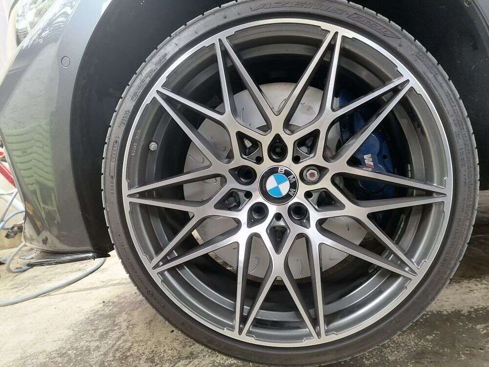 Bremssatteladapter BMW 1er 2er 3er 4er F20 F21 F22 F23 F30 F31 F32 F33 F34 F36 Cabrio Coupe BMW M2 M3 380x30 Bremsscheibe 4 Kolben Bremssattel Tuning Adapter