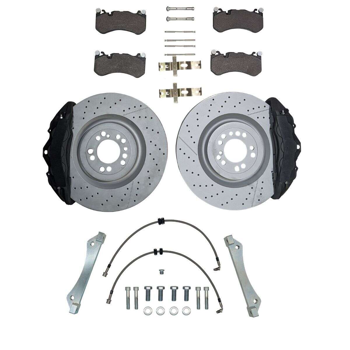 VW Multivan T7 Bus brake calliper adapter 390x36mm brake disc Mercedes GL 6-piston W204 AMG brake calliper - Colour brake calliper: blank without colour VW Multivan T7 Bus brake calliper adapter 390x36mm brake disc Mercedes GL 6-piston W204 AMG brake calliper - Colour brake calliper: blank without colour