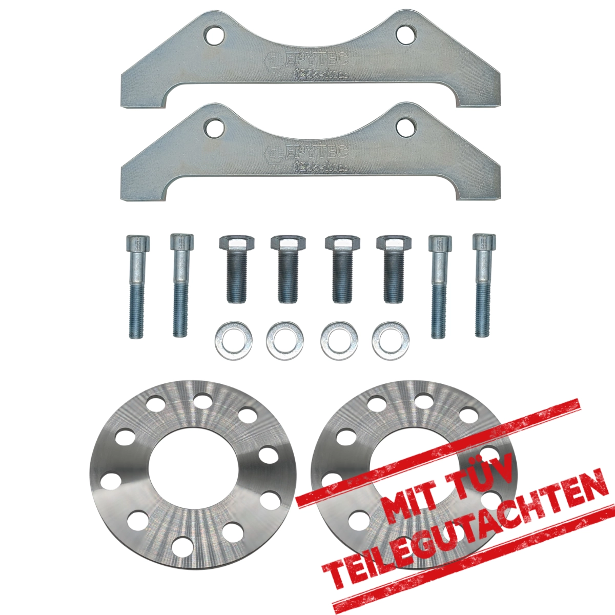 VW T5 T6 Bus Bremssatteladapter 390x36mm Bremsscheibe Mercedes GL 6-Kolben W204 AMG Bremssattel mit TÜV Teilegutachten