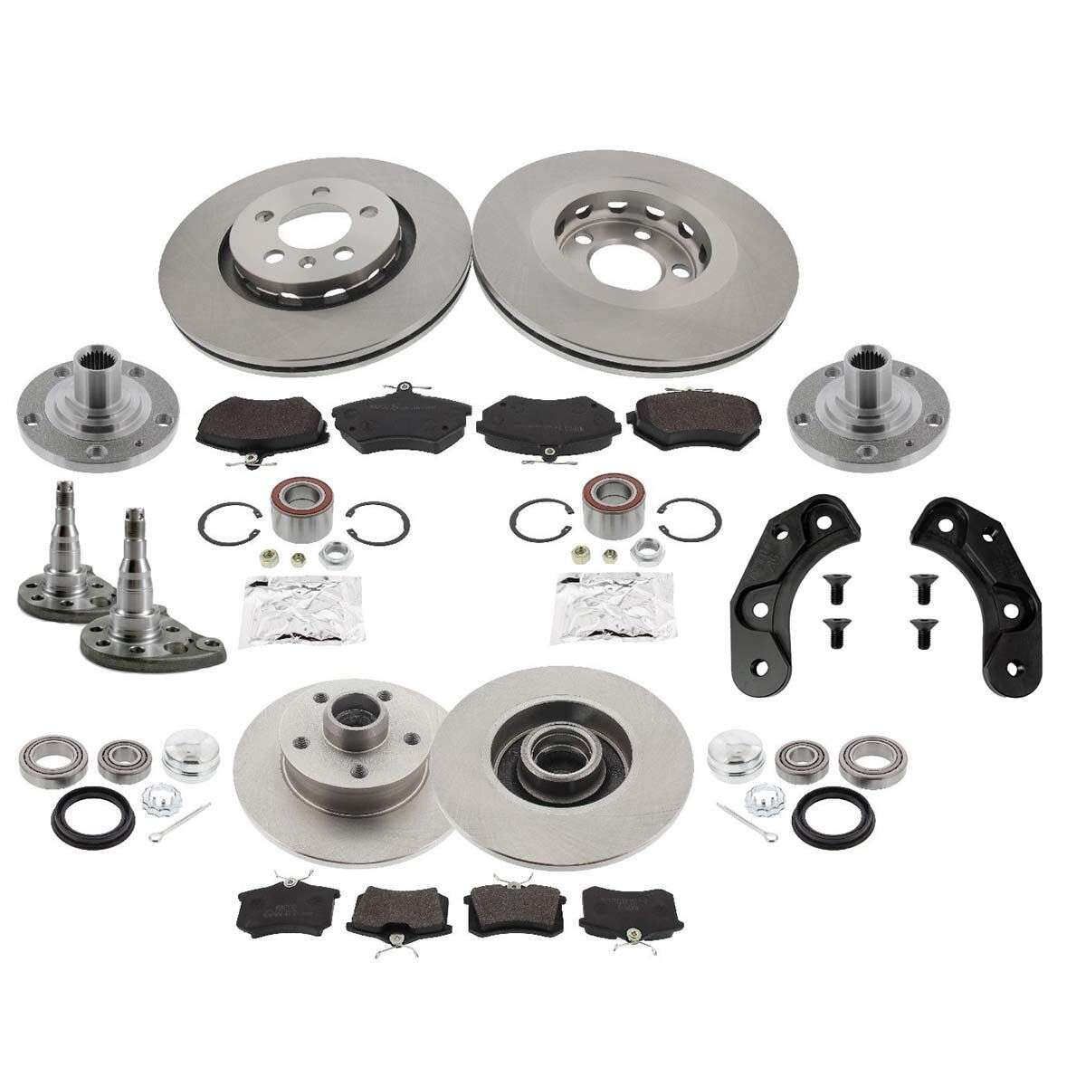 Kit conversion VW Golf I Caddy Jetta 16V frein vers 5x100 G60 frein à disque essieu avant et arrière Kit conversion VW Golf I Caddy Jetta 16V frein vers 5x100 G60 frein à disque essieu avant et arrière
