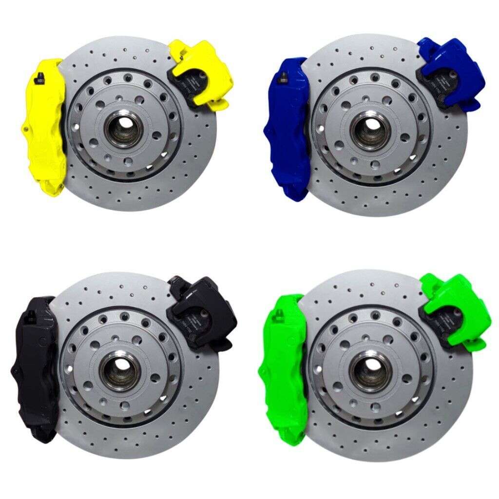Big Brake systems KIT rear axle Golf 1 2 3 Caddy 14D Jetta Porsche Cayenne 4-piston caliper VW Golf 4 R32 handbrake caliper 310x22 Brake disc - wheel hubs Pitch circle: 5x112 - Farbe Bremssattel: In Wunschfarbe lackiert