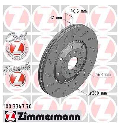 2x Bremsscheibe Zimmermann Sport 360x32 mit Lochkreis 5x100 2x Bremsscheibe Zimmermann Sport 360x32 mit Lochkreis 5x100