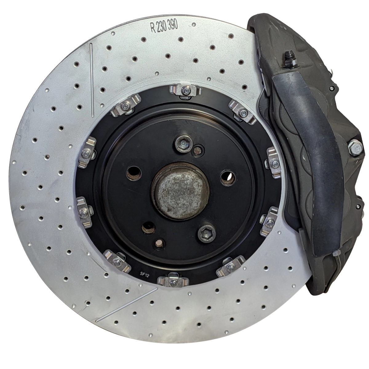 Mercedes Benz C63 W204 CL203 S204 R171 brake caliper adapter 390x36mm brake disc Mercedes GL 6-piston W204 AMG brake caliper  - Brake caliper colour: Bare metal without paint