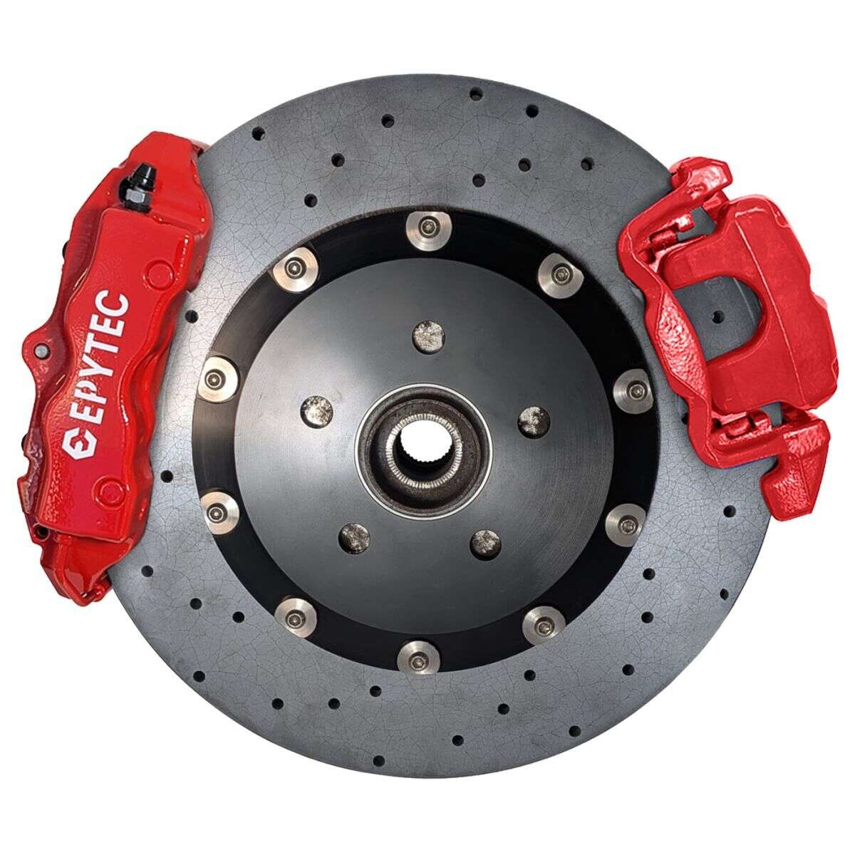 Großes Bremsanlagen KIT Hinterachse Audi TTRS Passat Audi Q3 Porsche Cayenne 4-Kolben Sattel VW Golf 5R 6R Handbremssattel 355x22 Keramik Bremsscheibe