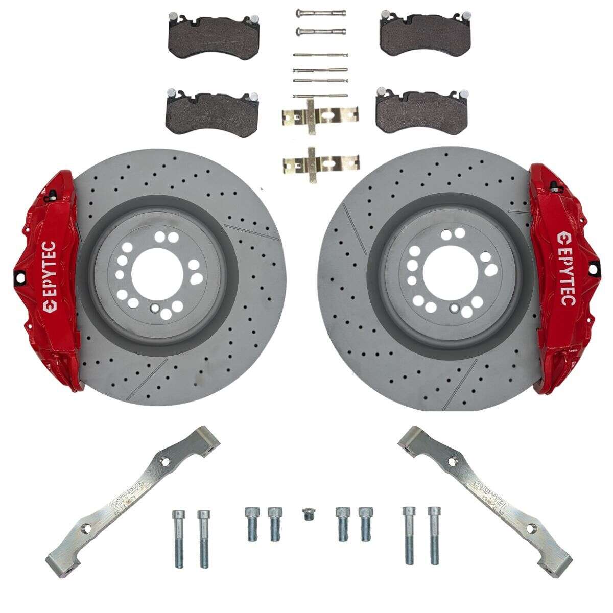 Bremsanlagen KIT Mercedes Benz W639 W447 Viano Vito Mercedes GL 6-Kolben W204 AMG Bremssattel 375x36mm Bremsscheibe - Farbe Bremssattel eintragen: Rot mit Epytec Logo