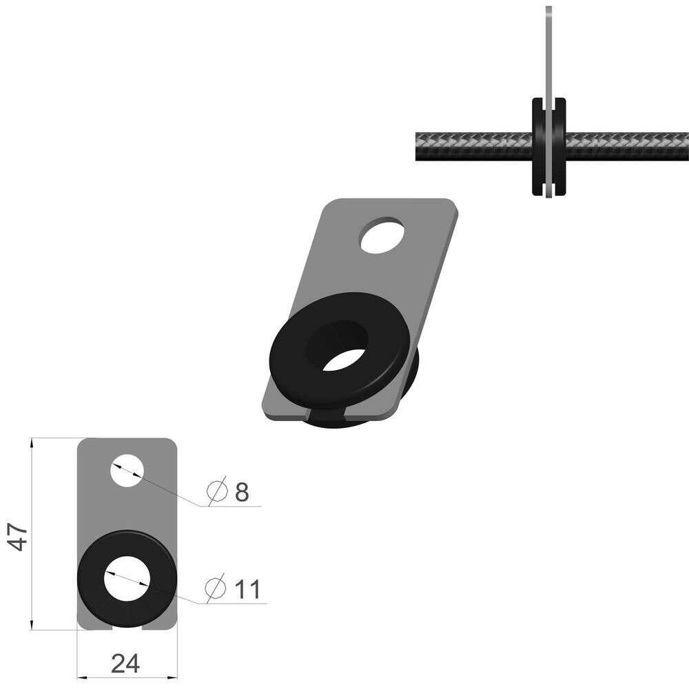 Raccord En T Pour Ligne De Frein 3/8" 24 Filets - Compatible Tube 3/16" - Connexion étanche Et Durable - 3