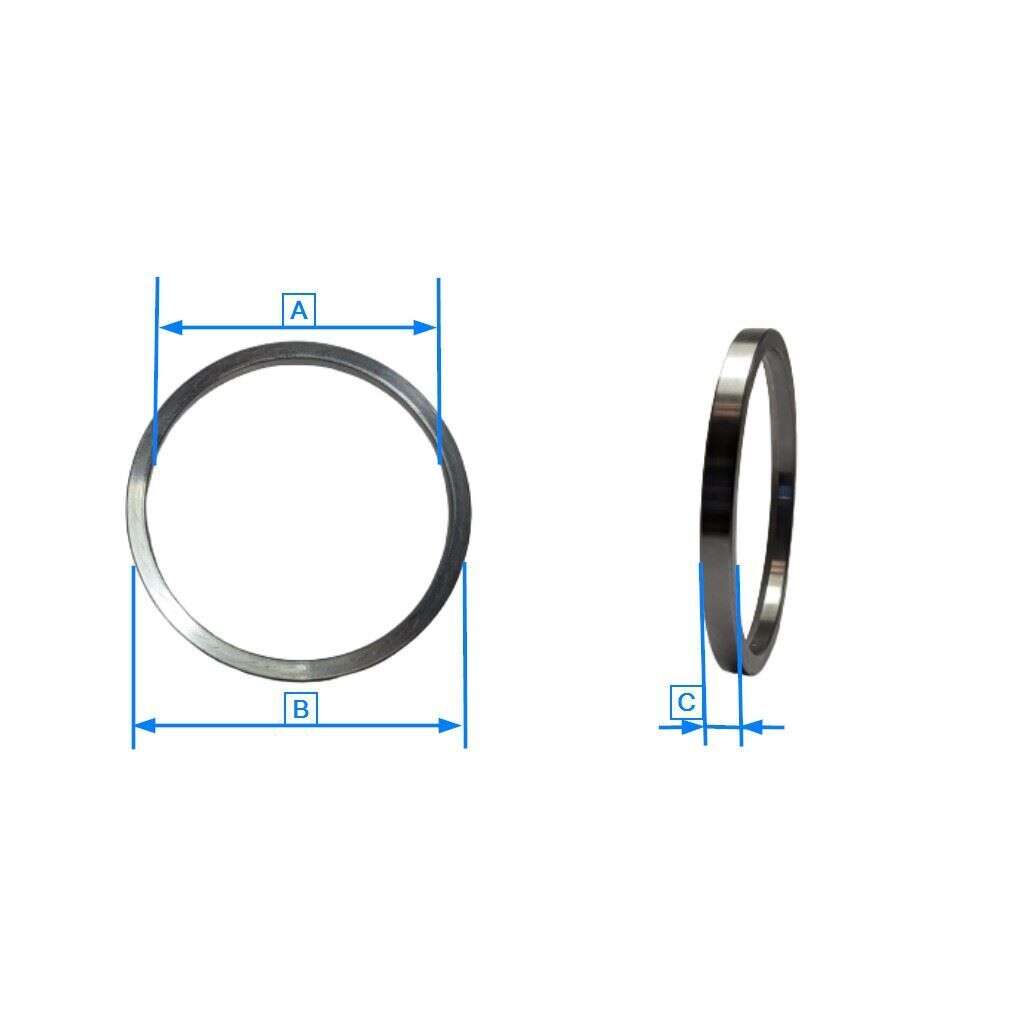 Zentri Ringe Zentrierring für Bremsscheibe nach Maß Sonderanfertigung Audi VW Seat ...