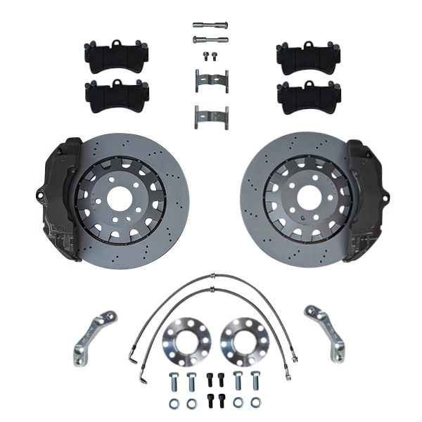 Großes Bremsanlagen KIT VW Golf 4 VW Polo 6r WRC Bora Audi A3 TT TTRS RS3 ZR18 Bremssattel  370x32mm Bremsscheibe - Farbe Bremssattel: Blank ohne Farbe Großes Bremsanlagen KIT VW Golf 4 VW Polo 6r WRC Bora Audi A3 TT TTRS RS3 ZR18 Bremssattel  370x32mm Bremsscheibe - Farbe Bremssattel: Blank ohne Farbe