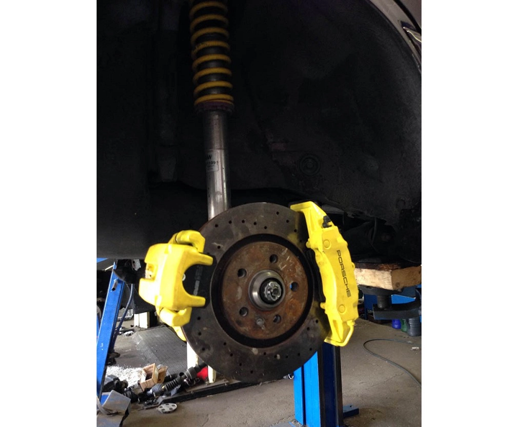 Complete Kit Rear Golf MK3 Porsche + S3  5-hole  Brake Caliper Adapter Hub Adapter Rear Axle 5x100 + S3 R32