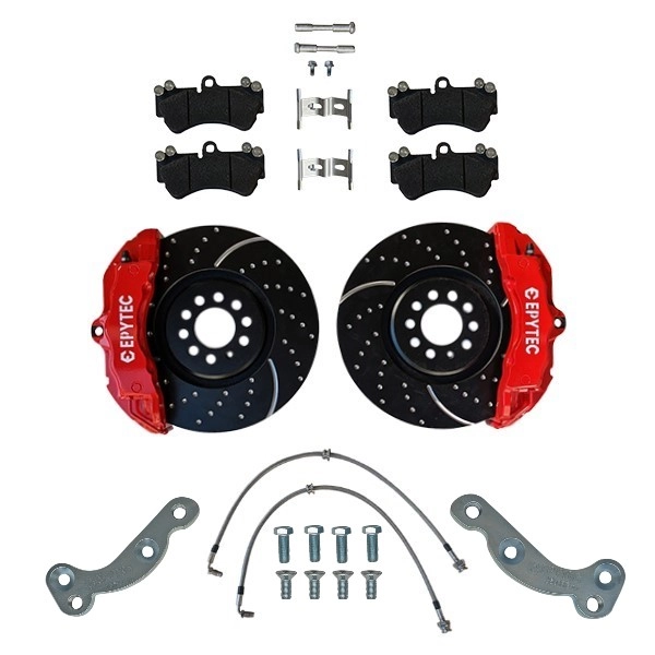 Big Brake systems KIT VW Golf 1 2 3 G60 Passat Scirocco Polo Corrado Jetta Porsche Cayenne ZL17 ZR17 Brake caliper 334x32mm Brake disc - Farbe Bremssattel: Rot mit Epytec Logo  Big Brake systems KIT VW Golf 1 2 3 G60 Passat Scirocco Polo Corrado Jetta Porsche Cayenne ZL17 ZR17 Brake caliper 334x32mm Brake disc - Farbe Bremssattel: Rot mit Epytec Logo