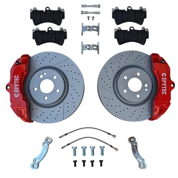 Big Brake systems KIT Audi A4 B5 A6 VW Passat 3BG 3B ZR18 Brake caliper 350x32mm Brake disc - Farbe Bremssattel: Rot mit Epytec Logo Big Brake systems KIT Audi A4 B5 A6 VW Passat 3BG 3B ZR18 Brake caliper 350x32mm Brake disc - Farbe Bremssattel: Rot mit Epytec Logo