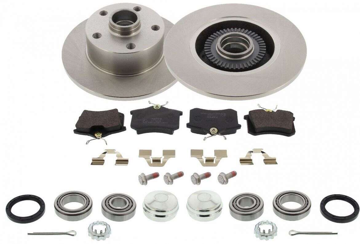 Brakes bolt circle conversion Audi 80 90 100 Avant 5x112 rear axle front-wheel drive brake set