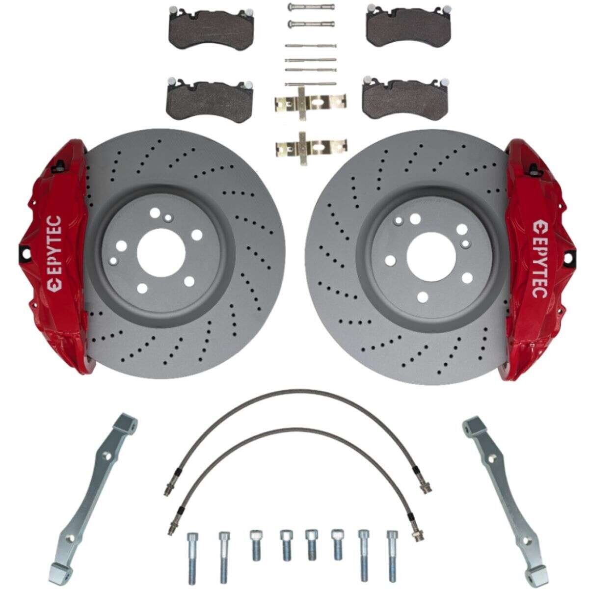 Bremsanlagen KIT Mercedes W639 W447 Vito Viano Mercedes GL 6-Kolben W204 AMG Bremssattel 360x36mm Bremsscheibe - Farbe Bremssattel: Rot mit Epytec Logo